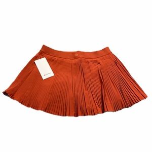 NWT Lululemon Varsity High-Rise Pleated Tennis Skirt *14” (Autumn Rust) Size 12